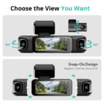 Botslab G980H Pro 4 Channel Dash Cam, 3K Front + 1080P Rear + Dual 1080P Side Cameras, 560° Full Coverage with ADAS, Night Vision, 24/7 Parking Mode, Sony Sensor, 3.18" Touch Screen, 5.8GHz WiFi, Built-in GPS, 128GB SD Card Included - Image 5
