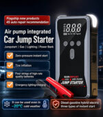4 IN 1 JUMP STARTER, Jump starter, Tyre Inflator, Powerbank, Flash Light : Model S3 - Image 7