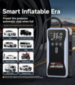 4 IN 1 JUMP STARTER, Jump starter, Tyre Inflator, Powerbank, Flash Light : Model S3 - Image 5