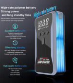 4 IN 1 JUMP STARTER, Jump starter, Tyre Inflator, Powerbank, Flash Light : Model S3 - Image 4