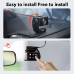 Redtiger A4 Dash Cam Front and Rear 4K Dash Cam, 5.8GHz WiFi, Touch Screen - Image 3