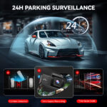 Redtiger A3 3 Channel Dash Cam Front and Rear Inside, 2.5K + 1080P + 1080P Dash Camera for Cars with WiFi, IR Night View, 3.18" Screen, Parking Mode, Loop Recording - Image 8