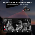 Redtiger A3 3 Channel Dash Cam Front and Rear Inside, 2.5K + 1080P + 1080P Dash Camera for Cars with WiFi, IR Night View, 3.18" Screen, Parking Mode, Loop Recording - Image 7