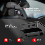 Redtiger A3 3 Channel Dash Cam Front and Rear Inside, 2.5K + 1080P + 1080P Dash Camera for Cars with WiFi, IR Night View, 3.18" Screen, Parking Mode, Loop Recording - Image 6