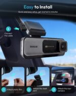 Botslab G980H Pro Dual Dash Cam 4K Dash Cam Front and Rear, 170° Ultra Wide 4K+2K Dashcam with ADAS, Night Vision, 24/7 Parking Mode, IMX415 STARVIS Sensor, WDR, 5.8GHz WiFi, Built-in GPS, Loop Recording - Image 3