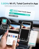 Botslab G980H Pro Dual Dash Cam 4K Dash Cam Front and Rear, 170° Ultra Wide 4K+2K Dashcam with ADAS, Night Vision, 24/7 Parking Mode, IMX415 STARVIS Sensor, WDR, 5.8GHz WiFi, Built-in GPS, Loop Recording - Image 8