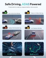 Botslab G980H Pro Dual Dash Cam 4K Dash Cam Front and Rear, 170° Ultra Wide 4K+2K Dashcam with ADAS, Night Vision, 24/7 Parking Mode, IMX415 STARVIS Sensor, WDR, 5.8GHz WiFi, Built-in GPS, Loop Recording - Image 11